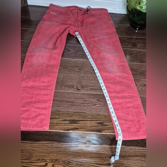 Diesel Men's Bold Red Skinny Jeans - Picture 6 of 15